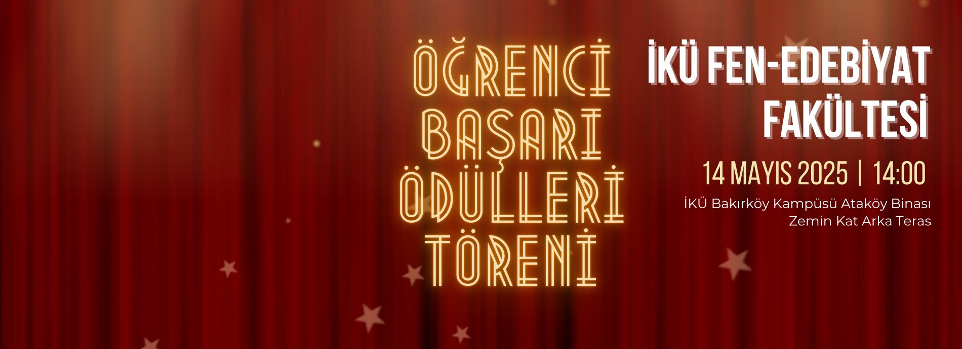 İKÜ Fen-Edebiyat Fakültesi Öğrenci Başarı Ödülleri Töreni 